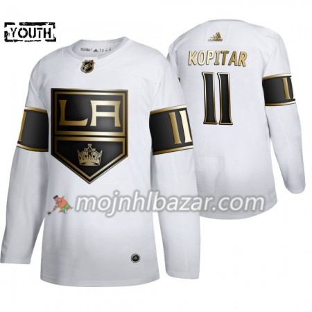Dresovi Los Angeles Kings Anze Kopitar 11 Adidas 2019-2020 Golden Edition Bijela Authentic - Dječji Dresovi Los Angeles Kings Anze Kopitar 11 Adidas 2019-2020 Golden Edition Bijela Authentic - Dječji